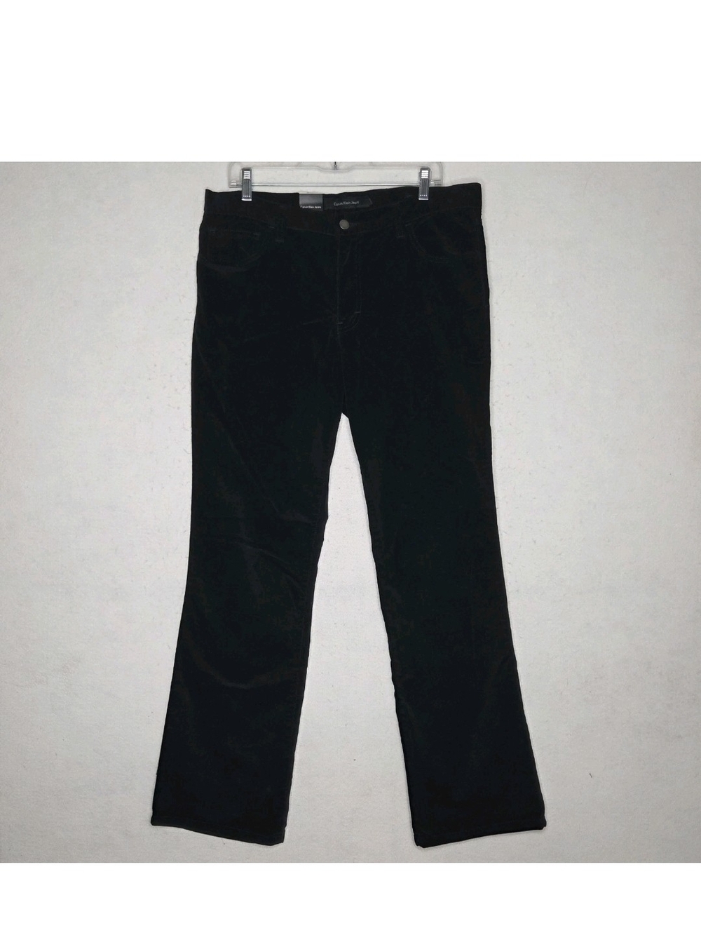 Calvin Klein NWT Bootcut Corduroy Pant Womens 14 Black Dark Academia Whimsigoth